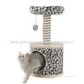 Luxury cat scratching furniture/cat tree with removable plush mat